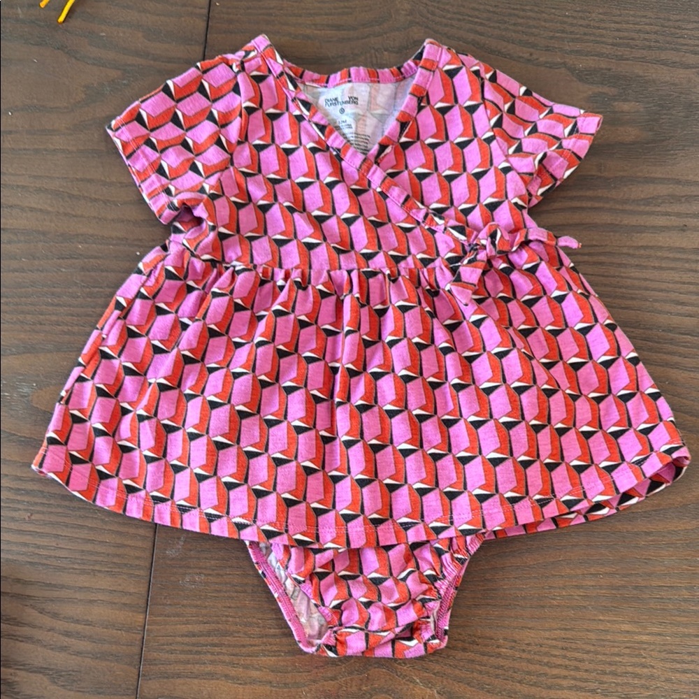 DVF Pink Geometric Kids Dress
